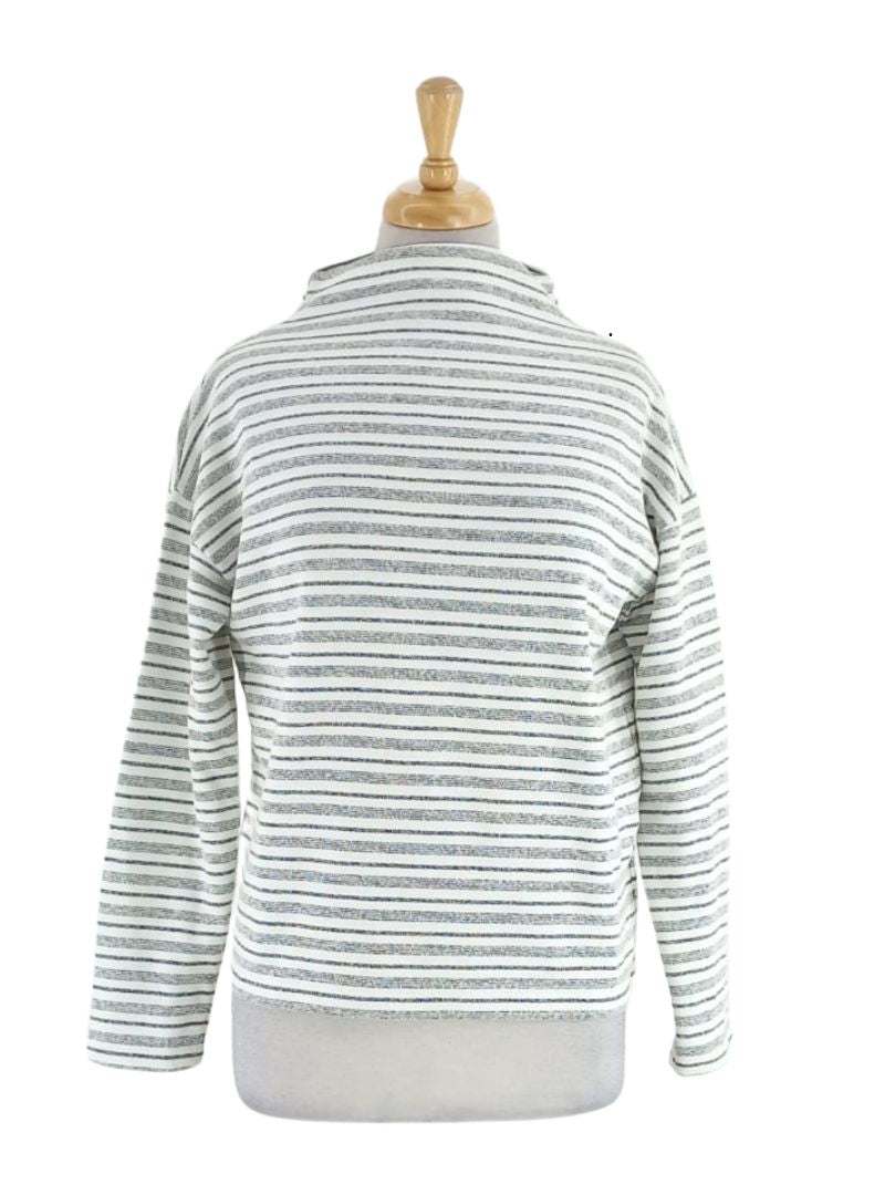 STRIPED DETAILED KNITTED TOP