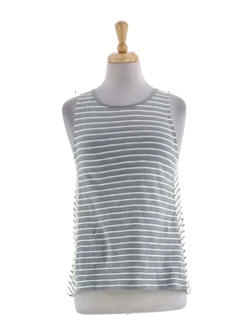 STRIPED SLEEVELESS TEE