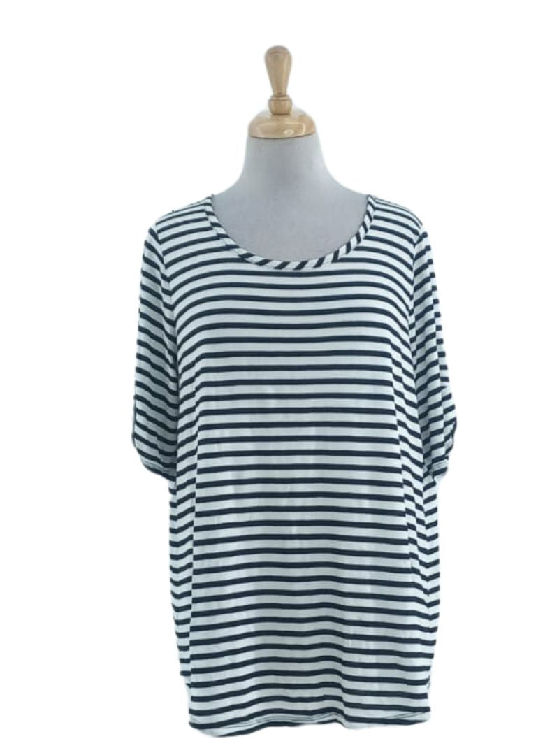 STRIPED DETAILED TSHIRT