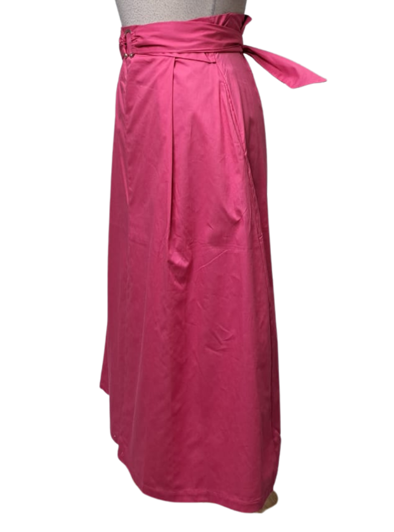 Coco Nut Ladies Belted Skirt - Hot Pink