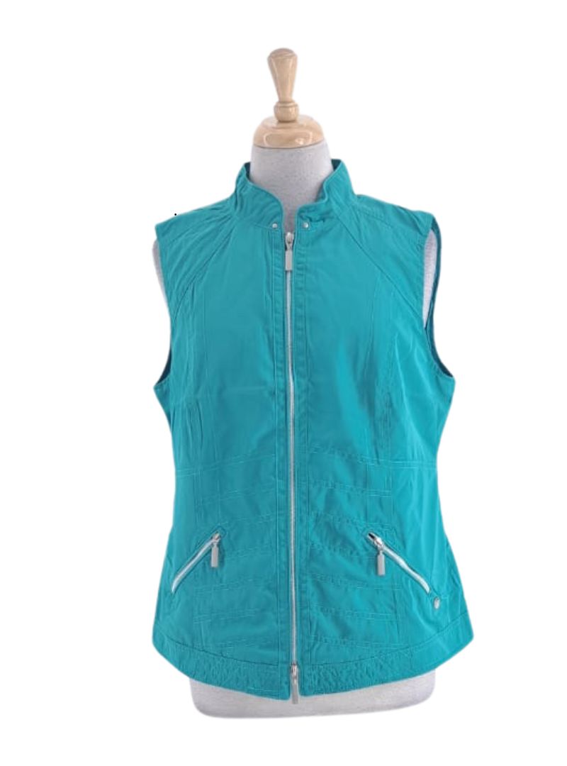 LIGHT WEIGHT SLEEVELESS ZIP UP JACKET