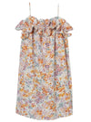 FLOUNCE RUFFLE FLORAL DRESS