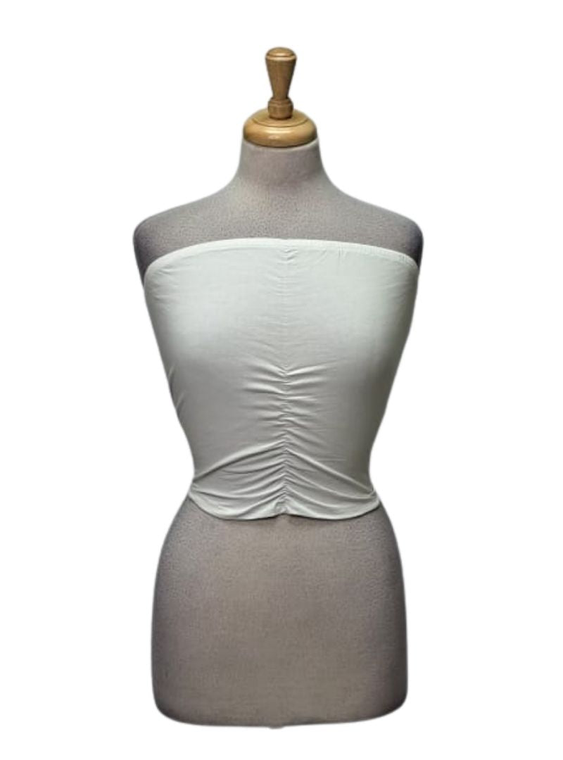 Venice Beach Ladies Crop Top - White