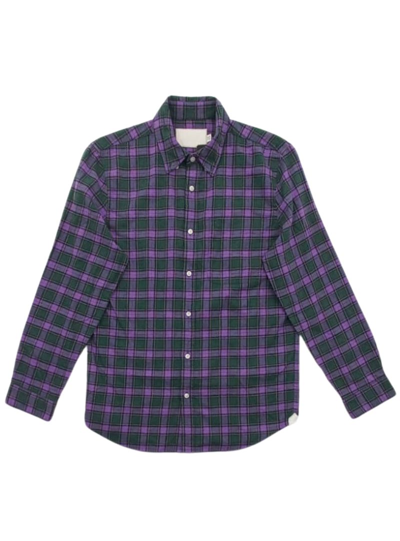 CHECKERD FLANNEL LONG SLEEVE SHIRT