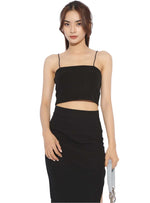 RIB SEAMLESS CAMI CROP TOP