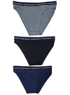 Athena Mens 3 Pack Underwear - Blue/Black/Grey
