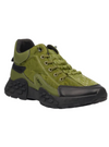 Urbanart Mens Ankle Sneaker - Olive/Black