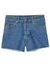 DISTRESSED DENIM SHORTS