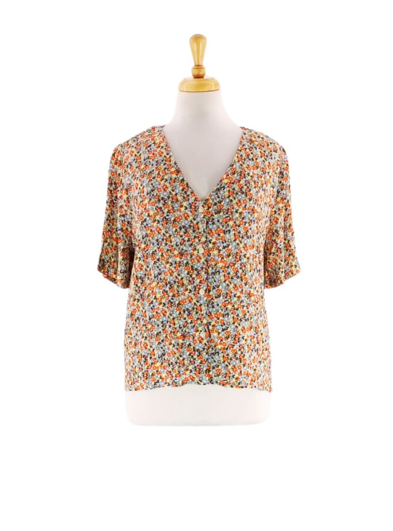 FLORAL RELAXED BUTTONED SHIRT