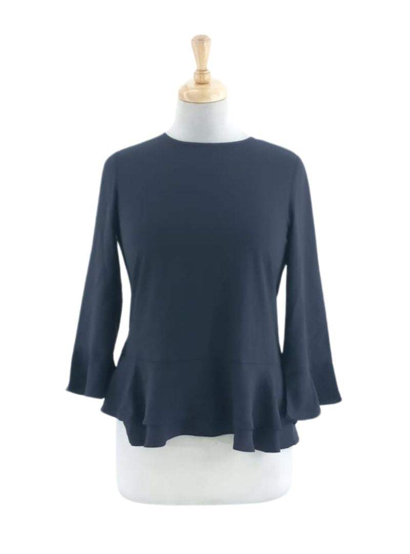 FLARE SLEEVE PEPLUM BLOUSE