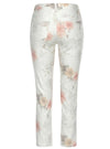 Lascana Ladies Floral Jeans - Beige/Brown/Pink