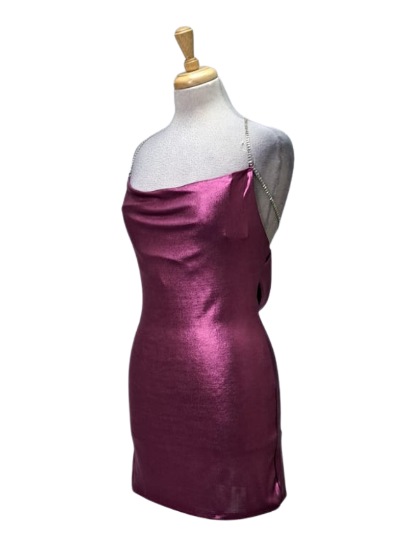 Terranova Ladies Shimmer Dress - Purple