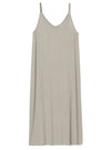 RIBBED JERSEY V-NECK DRESS