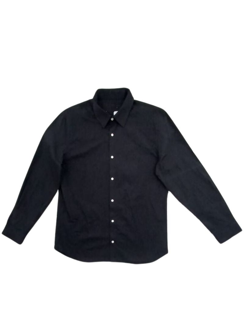 BASIC LONG SLEEVE BUTTON UP SHIRT