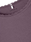 Name It Kids Rib Long Sleeve Top - Purple