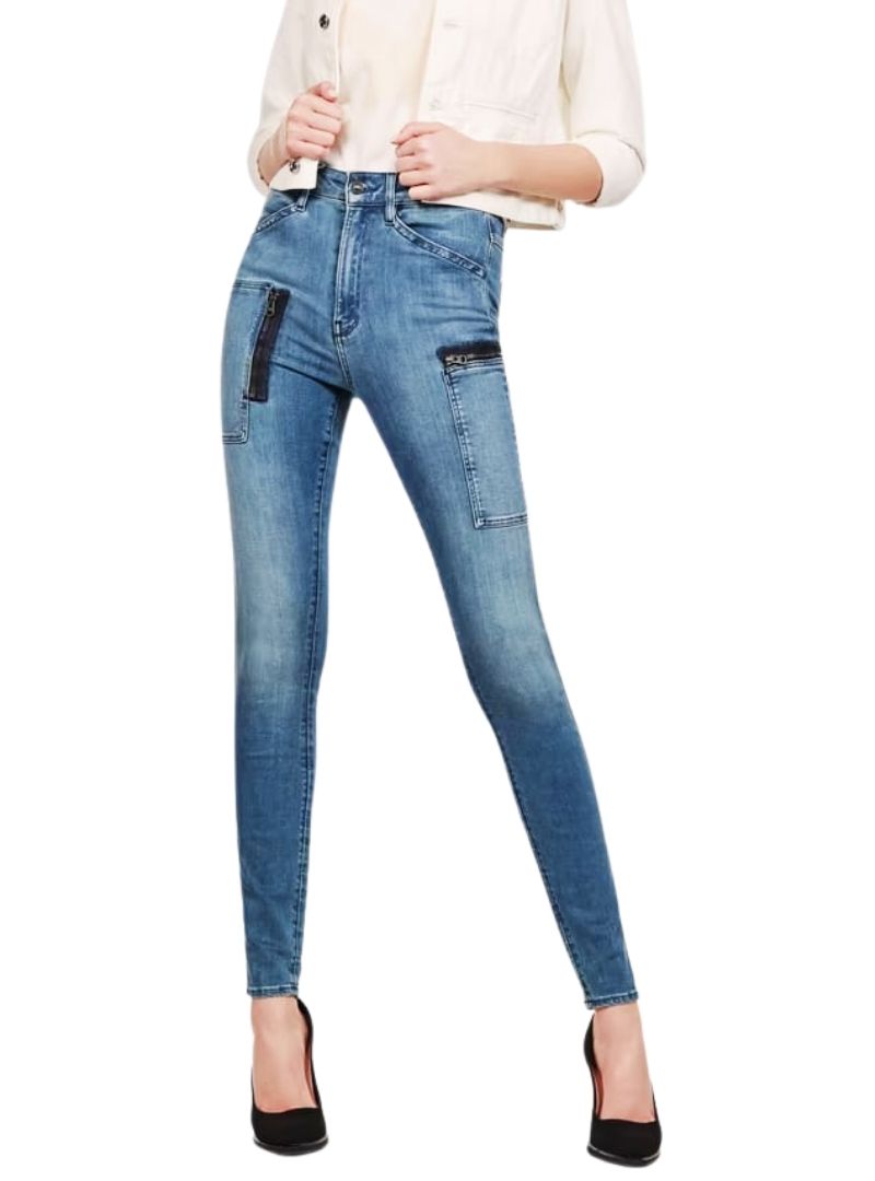 G Star Raw Denim Ladies High Skinny Jean - Blue