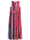 Bodyflirt Ladies Striped Dress - Multi Pink