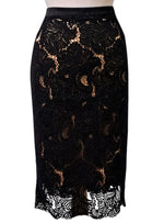 Vanessa Gounden Ladies Giorgina Formal Skirt - Black/Beige