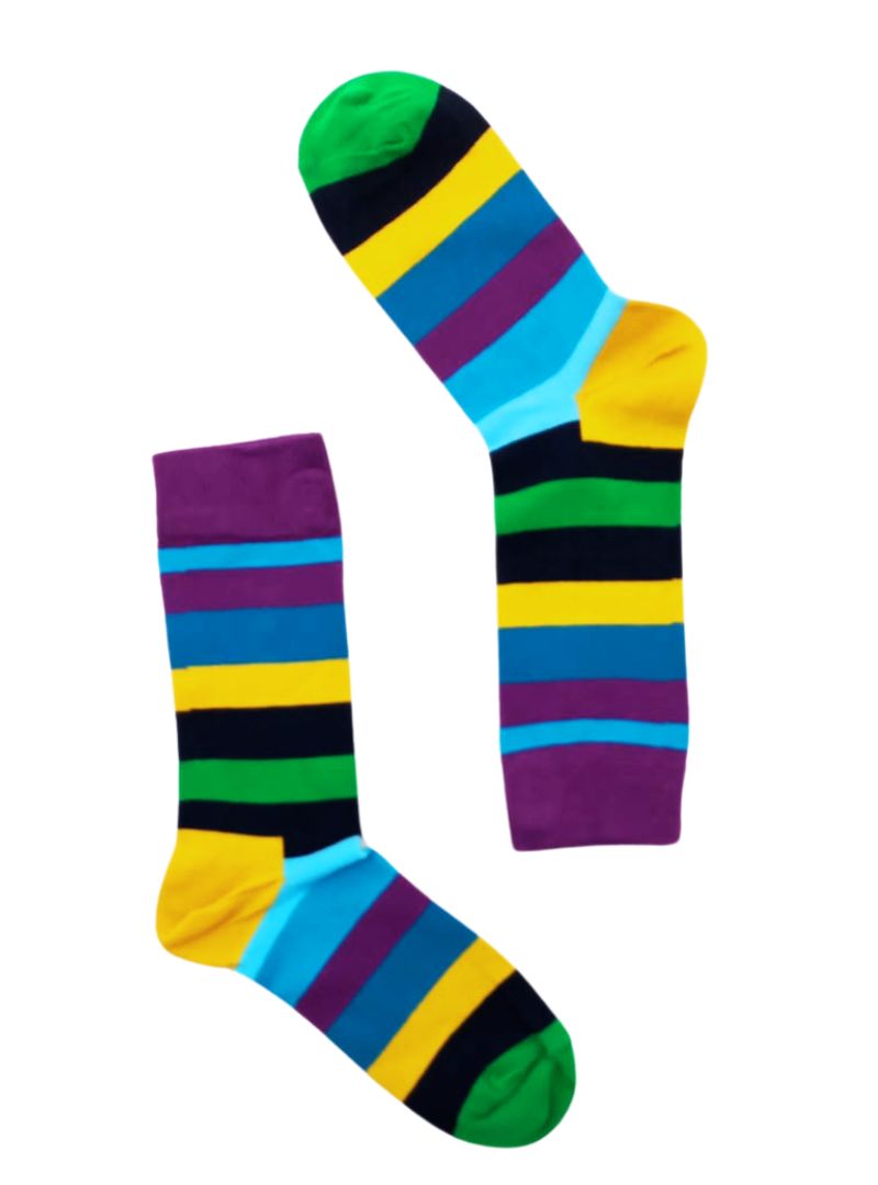 COLORED STRIPED SOCKS