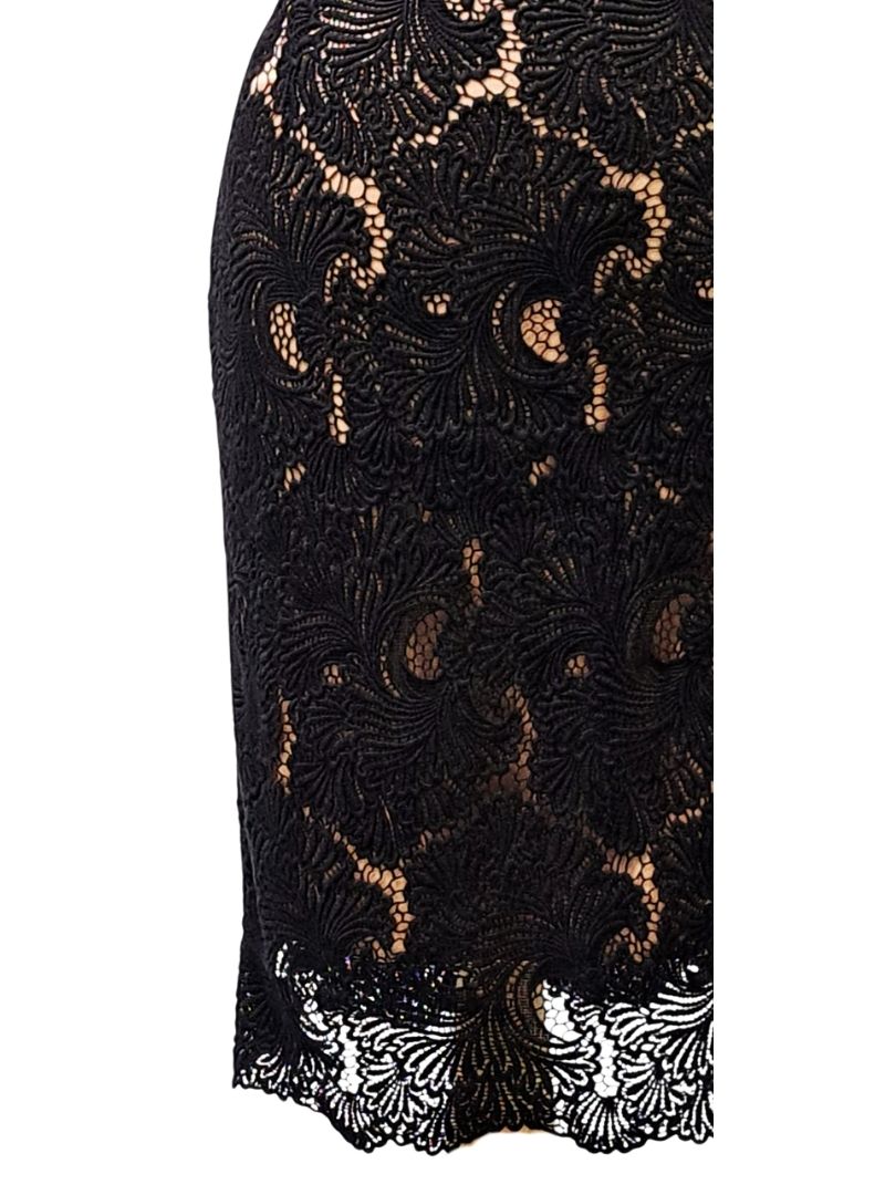 Vanessa Gounden Ladies Giorgina Formal Skirt - Black/Beige