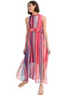 Bodyflirt Ladies Striped Dress - Multi Pink