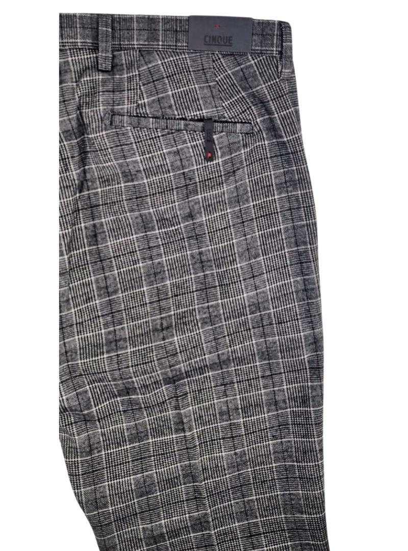 PLAID SLIM FIT TROUSER