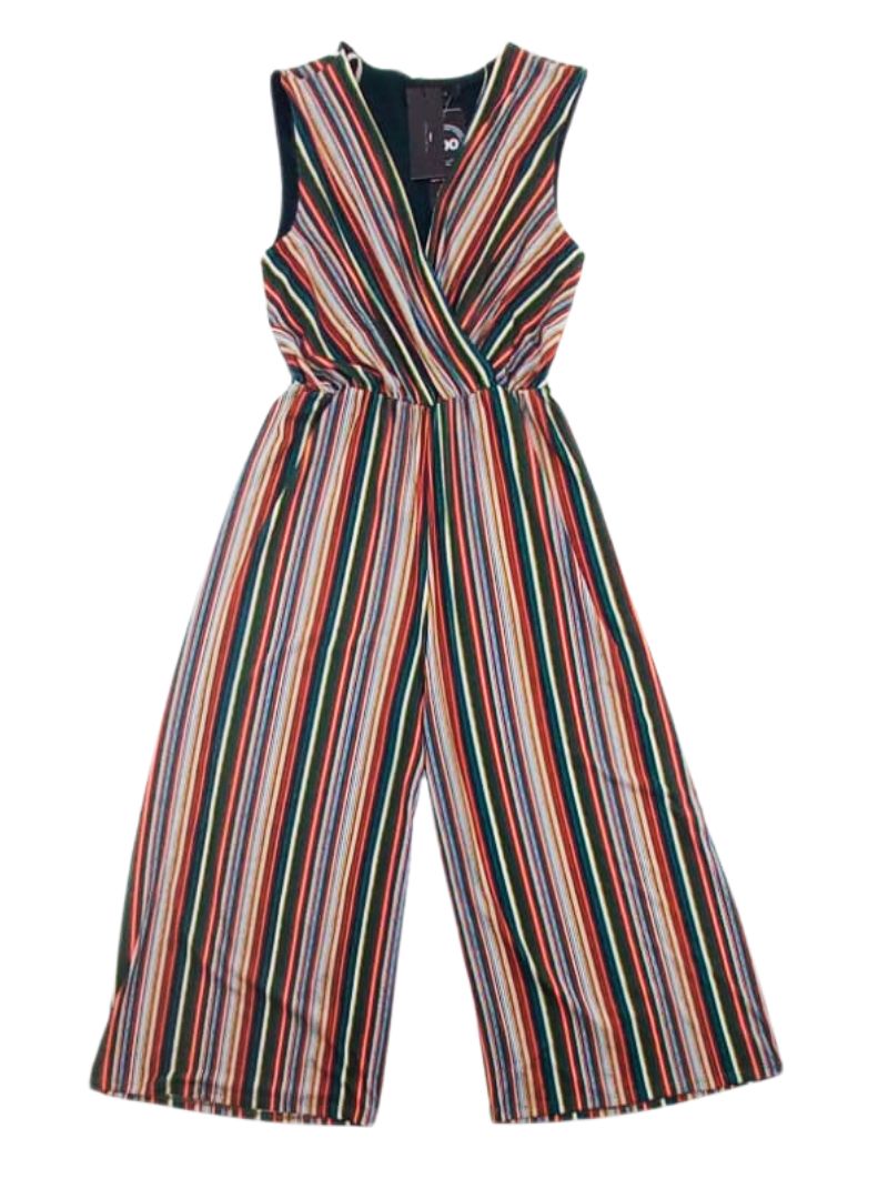 STRIPED PRINT JUMPSUIT