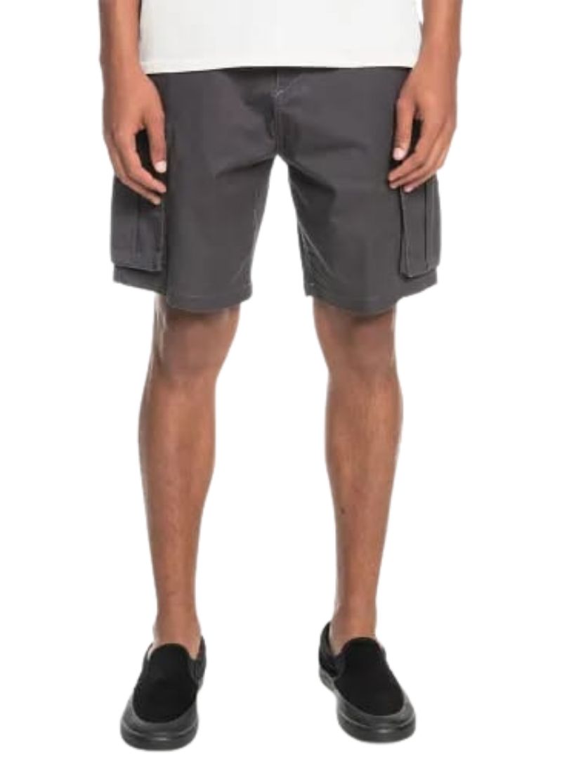 Review Mens Relaxed - Cargo Shorts - Dark Grey
