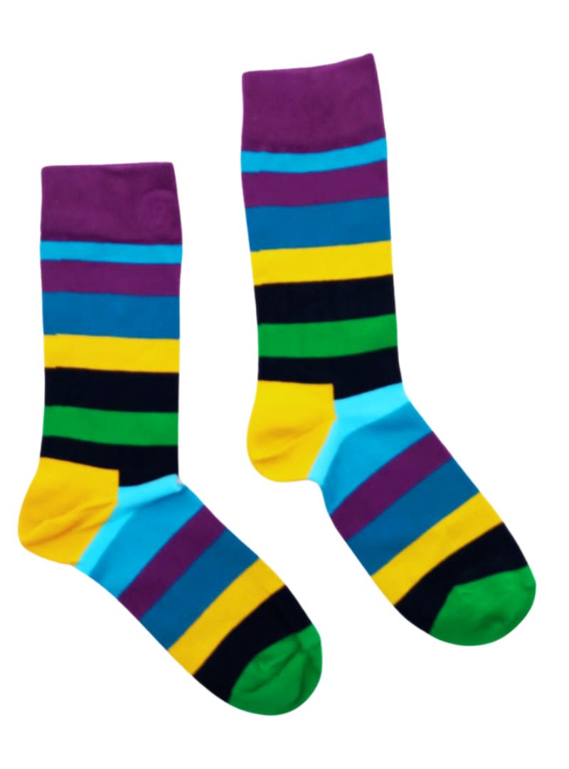 COLORED STRIPED SOCKS