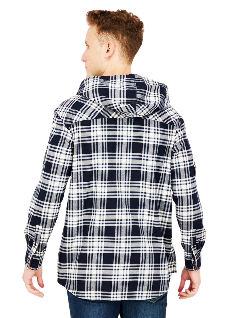 HOODIE CHECK SHIRT