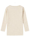 Name It Kids Rib Long Sleeve Top - Beige