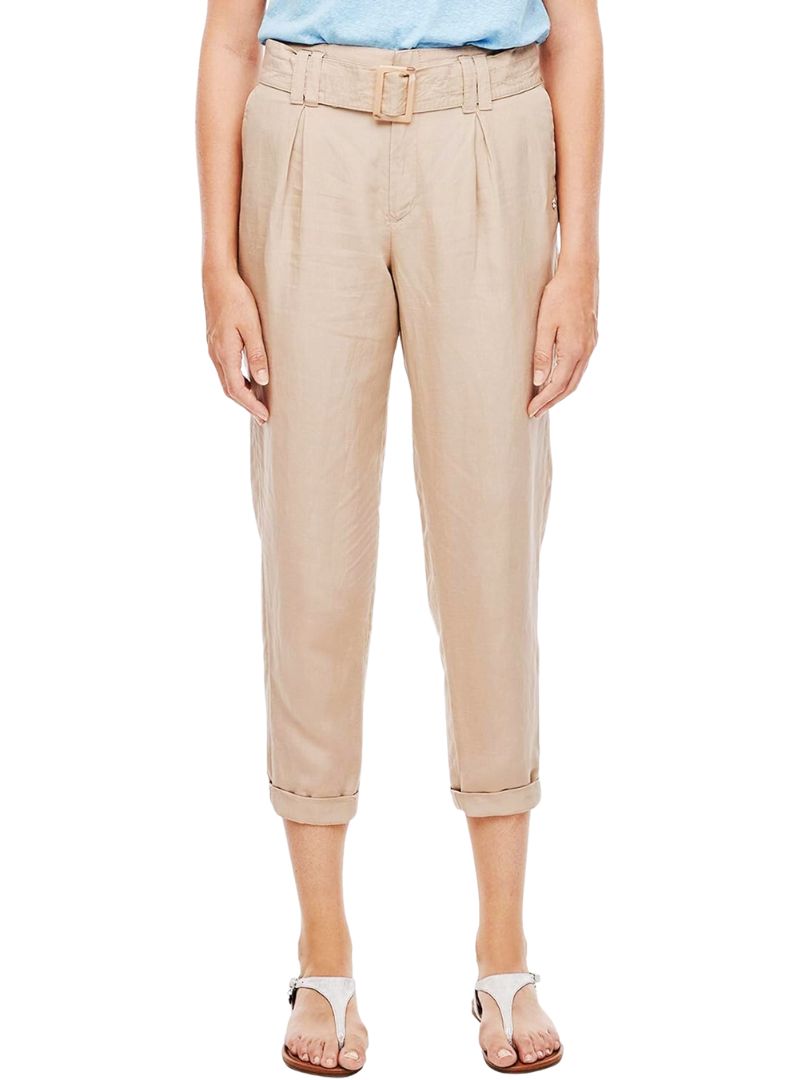 HIGHWAIST LINEN BLEND TROUSER