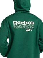 Reebok Mens Logo Print Hoody - Green