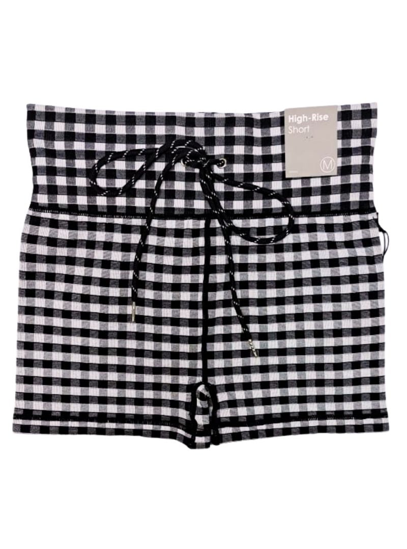Forever 21 Ladies High Rise Short - Black/White