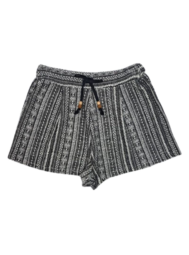 Traspunto Ladies Patterned Shorts - Black/White
