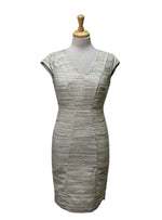 International Brand #Cutlable Detailed Dress - Grey/Beige