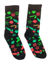 CHRISTMAS PRINT DETAIL SOCKS