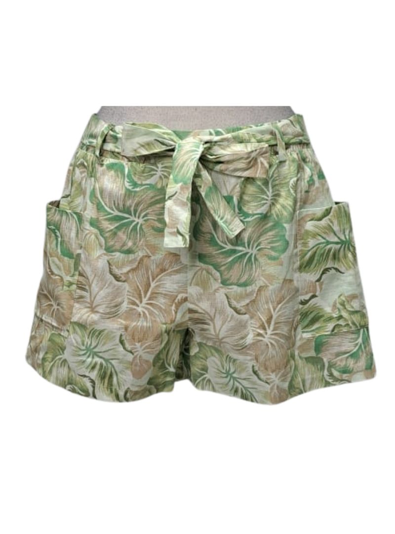 Forever 21 Ladies Casual Shorts - Mint Green/Beige