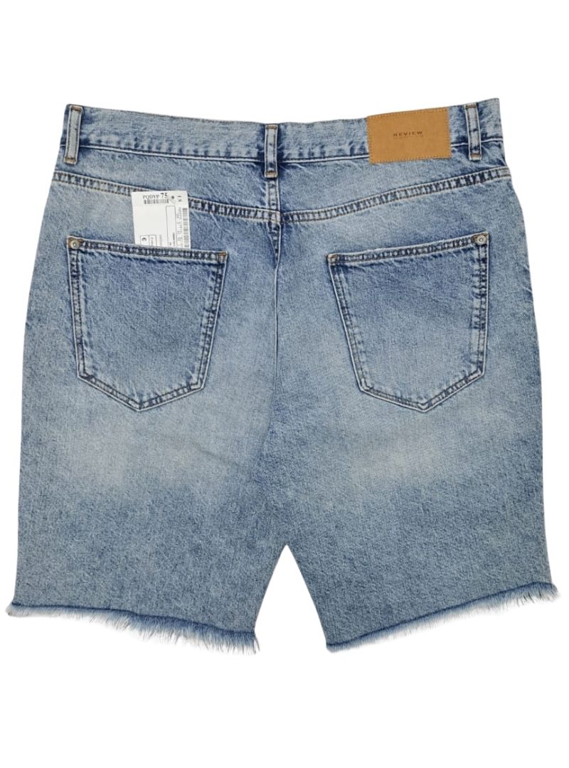 Review Mens Detailed Shorts - Blue