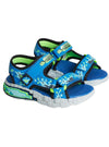 Skechers Kids Mega Splash Sandals - Blue/Green/Grey