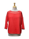 Vero Moda Ladies Verna 1/2 Blouse - Red