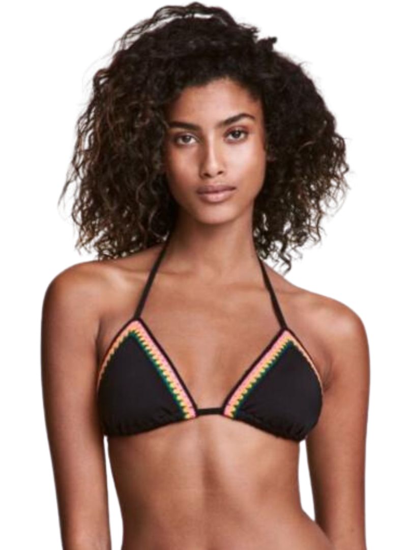 DETAILED TRIANGLE BIKINI TOP