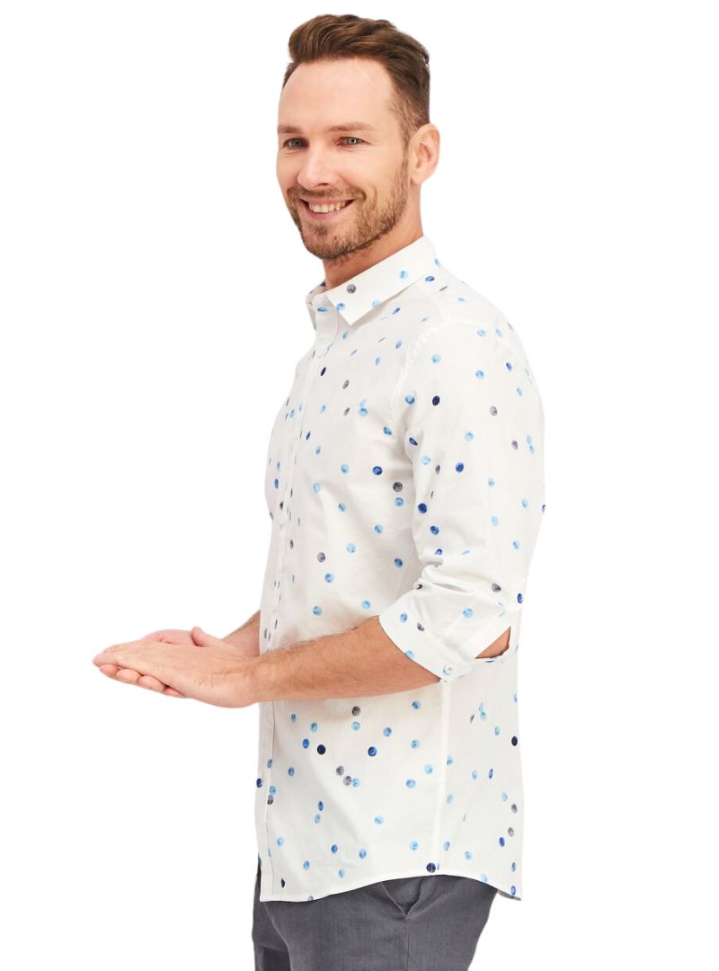 DOTTED DETAILED SHIRT