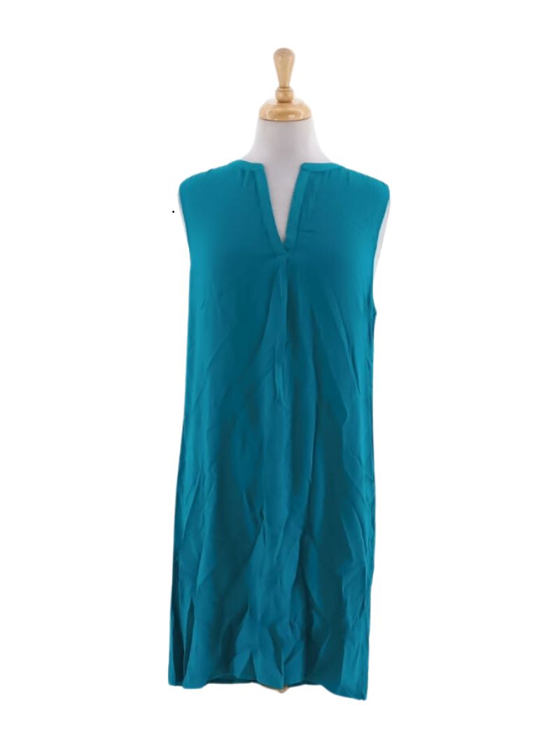 CUT OUT SOLID SLEEVELESS DRESS