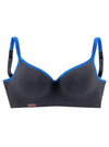 H.I.S Ladies Soutien-gorge Push-up Sport Bra - Grey/Blue