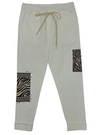Made In Italy Ladies Eva Pants - Cream/White