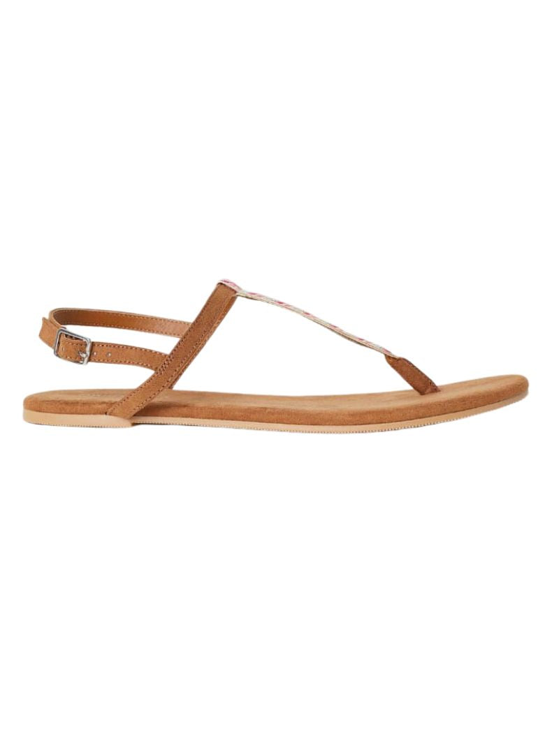 DETAILED SUEDE FEEL SLINGBACK SANDAL