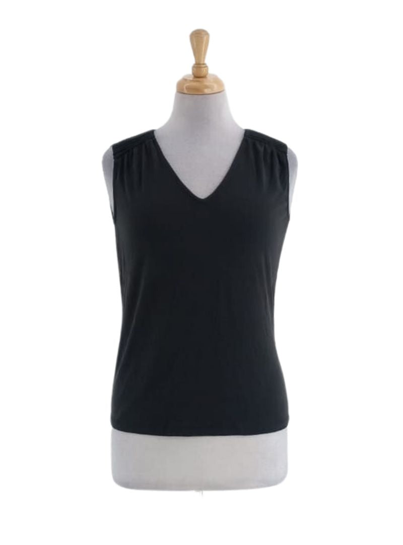 TEXTURED DETAIL SLEEVELESS TOP