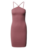 RIBBED FITTED DRESS