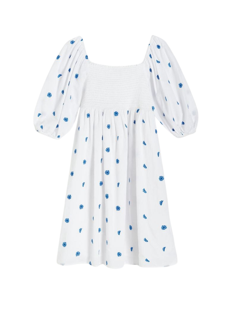 Reserved Ladies Maternity Dress - White/Blue